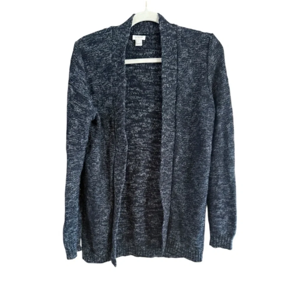 J. Crew Charcoal and Black Cardigan